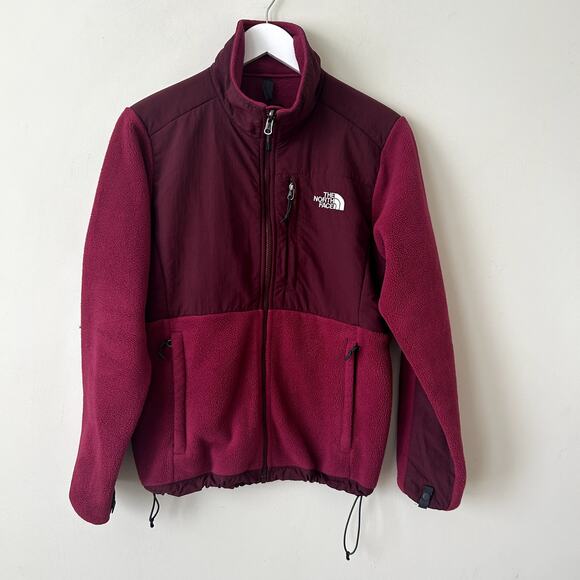 The North Face Denali Fleece Jacket Size Womens M Maroon Polartec Vintage Y2K - Picture 1 of 10